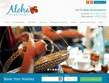 Tablet Screenshot of aloha-apartments.com